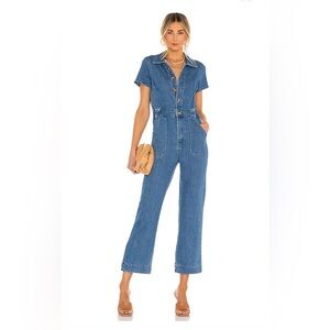 Show Me Your MuMu- Emery Jumpsuit in French Blue - NWT